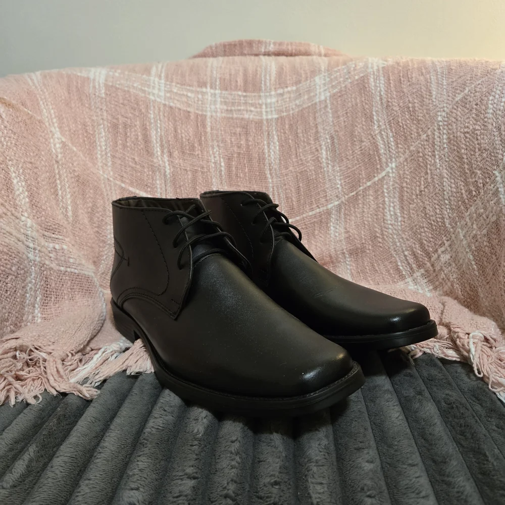 Mens 10.5 Full Leather chukka boots or dressy ankle boots Mad In Guatmalia - Picture 3 of 12